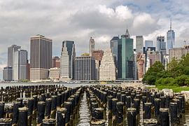 Lower Manhattan skyline view from Brooklyn, NYC, USA by PhotoCluster