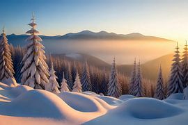 Dunes de neige et de lumière