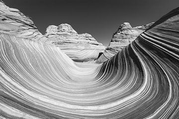 The Wave in zwart-wit van Henk Meijer Photography