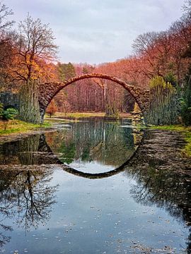 Rakotzbrücke im Rhododendronpark Kromlau von Max Steinwald