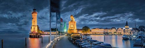 Lindau aan het Bodenmeer in de avond.