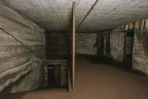 WWII Bunker trappenhuis.