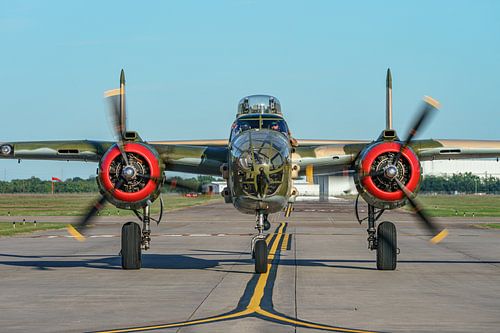 North American B-25J Mitchell Yellow Rose.