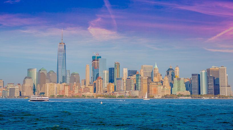 New York, Manhattan Skyline van Maarten Egas Reparaz