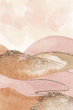 Landscape in pink-2 by Sally Ann Moss