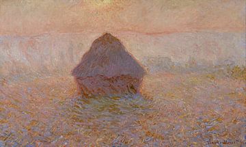 Grainstack, Sun in the Mist, Claude Monet...