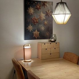 Kundenfoto: Goldener Schnee von Abstraktes Gemälde, als ArtFrame