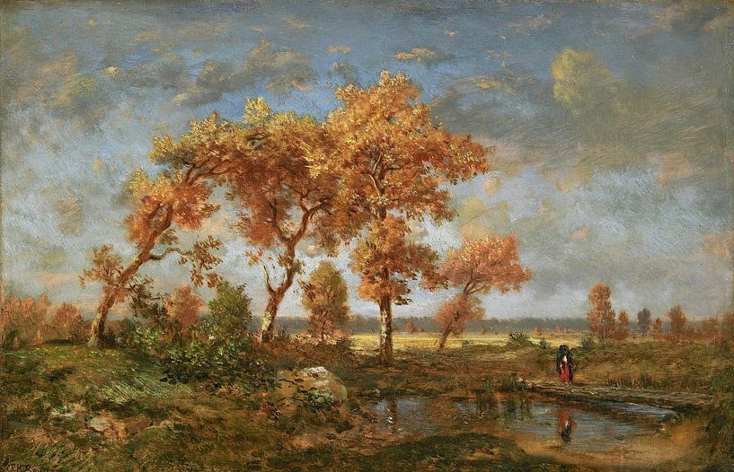 Autumn Landscape, Théodore Rousseau by All the Masters