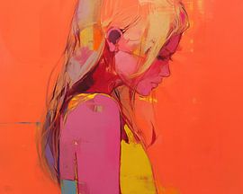 Pop-Art portret van Kunst Kriebels