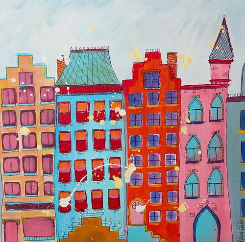 Grachtenhäuser aus Amsterdam