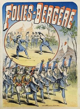 Jules Chéret - Folies-Bergère (1888) van Peter Balan