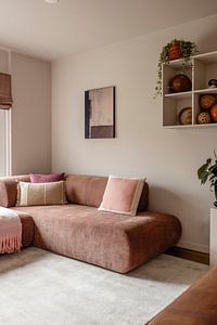 Modern abstract in aardetinten (gezien bij vtwonen)