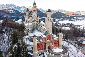 Neuschwanstein Royal Castle in winter, Bavaria, Germany