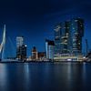 Rotterdam Skyline in the Evening by Paul Kampman