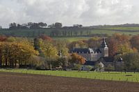 Kasteel Neubourg bij Gulpen in de herfst