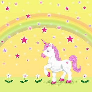 Einhorn mit Sternen