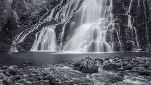 Gollinger Wasserfall in Schwarz und Weiß, Österreich