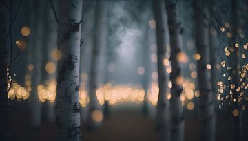Glowing Birch Forest von Treechild