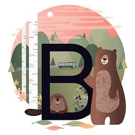 B : l'ours et le castor sur Hannah Barrow