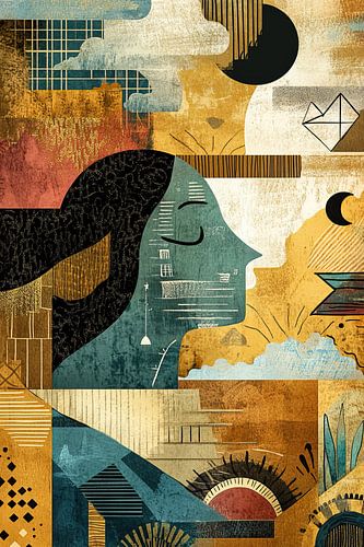 Zen Collage | Geometrisch Profiel