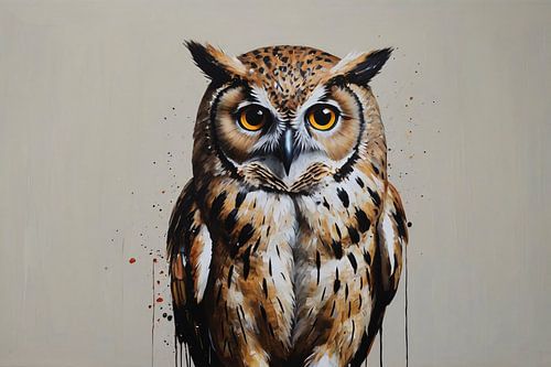 Portret bruine uil