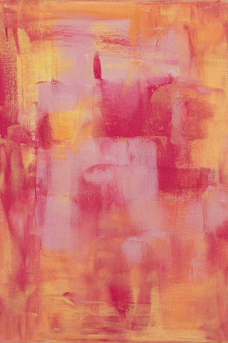 Colours of Spring: vibrant pink, coral and gold; light and happiness