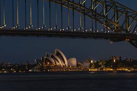 Opera House und Harbour Bridge von Sydney von Markus Lange