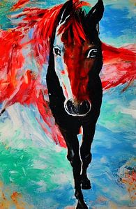 Peinture murale abstraite Perd