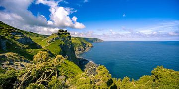 Rotskust in Devon, UK