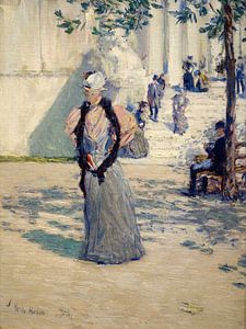 Childe Hassam, Personnes en lumière du soleil, 1893 sur Atelier Liesjes