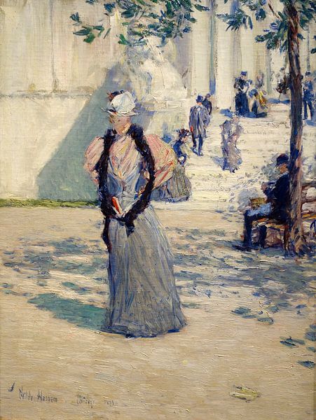 Childe Hassam, Personen in zonlicht, 1893 van Atelier Liesjes