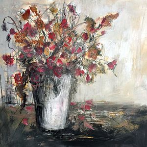 Fleurs dans un vase sur Christin Lamade