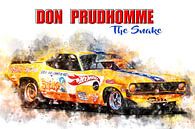 Don Prudhomme, Le serpent avec titre par Theodor Decker Aperçu
