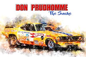 Don Prudhomme, The Snake mit Titel von Theodor Decker