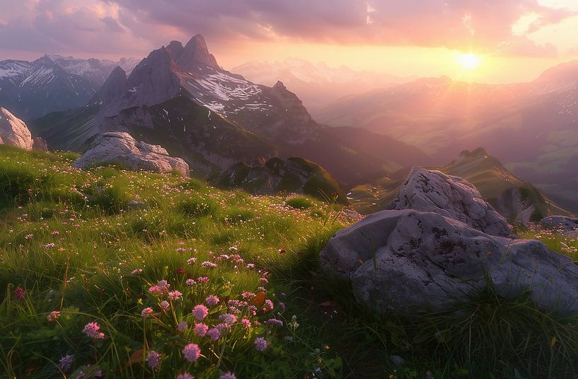 Lebendige Alpenwelt im Sommerglanz von fernlichtsicht