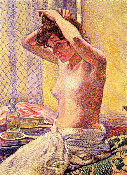 Vrouw bij haar toilet - Theo van Rysselberghe van Accessible Art