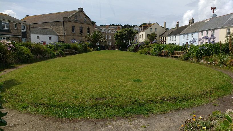 Een grasveld op scilly eilands par Veluws