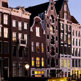 Amsterdam, Gables Herengracht in twilight by Amsterdam Highlights