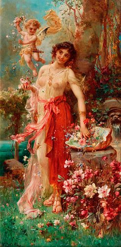 Schoonheid in de bloementuin, hans zatzka
