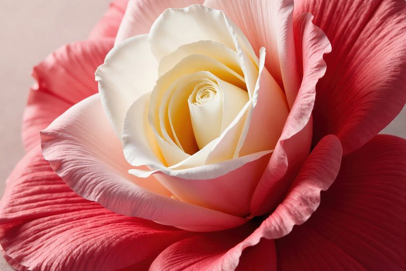 Nahaufnahme einer Bicolor-Rose von Markus Gann