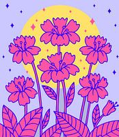 Moderne Blumen Landschaft
