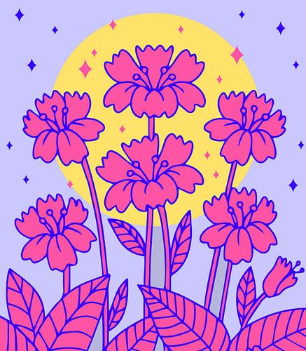 Modern Flowers Landscape