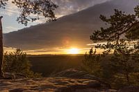 Zonsondergang Adlerhorst Luxemburg