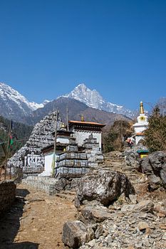 Mani stones are everywhere here