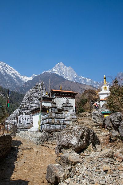 Mani stones are everywhere here by Ton Tolboom