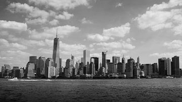 Lower Manhattan NYC in zwart wit van Thea.Photo