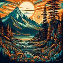 Modern Native American Art 10 by Johannas Art Creations thumbnail