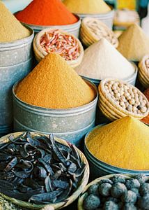 Herbs in the souks of Marrakech by Raisa Zwart