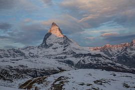 Alpenglühen Matterhorn bei Zermatt von Martin Steiner