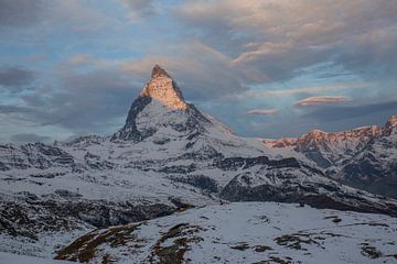 Alpenglow Matterhorn bij Zermatt van Martin Steiner